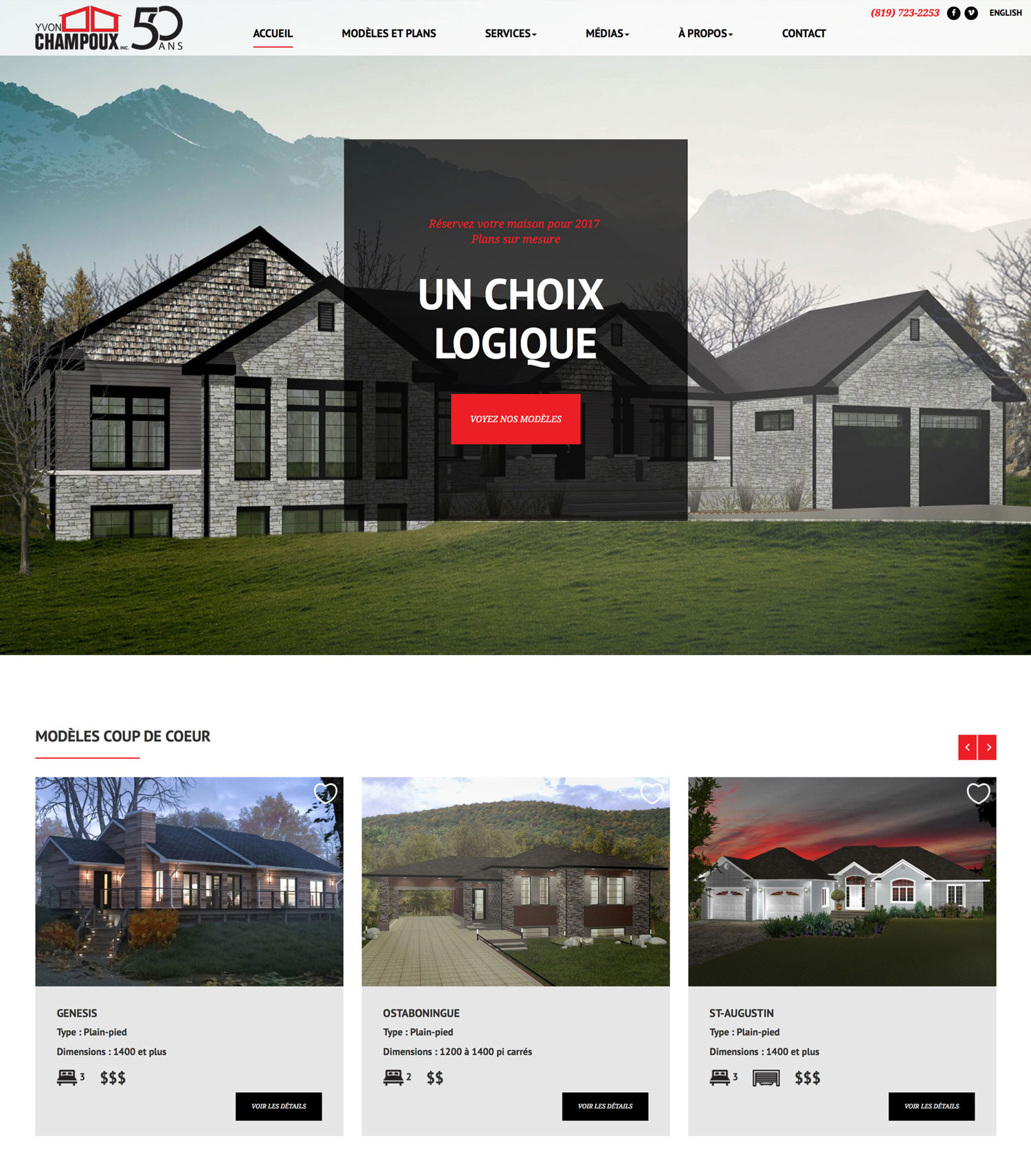 Site Web - Les Maisons Champoux